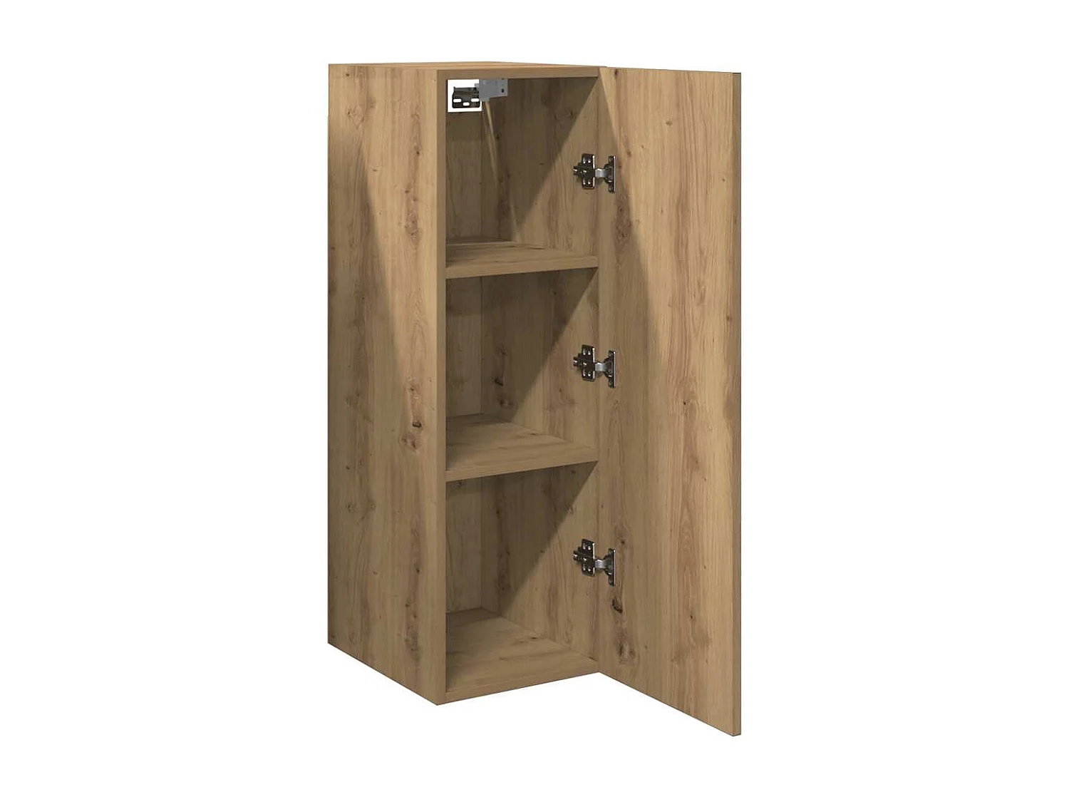 Handgefertigter TV-Schrank aus Eichenholz 30,5x30x90 cm