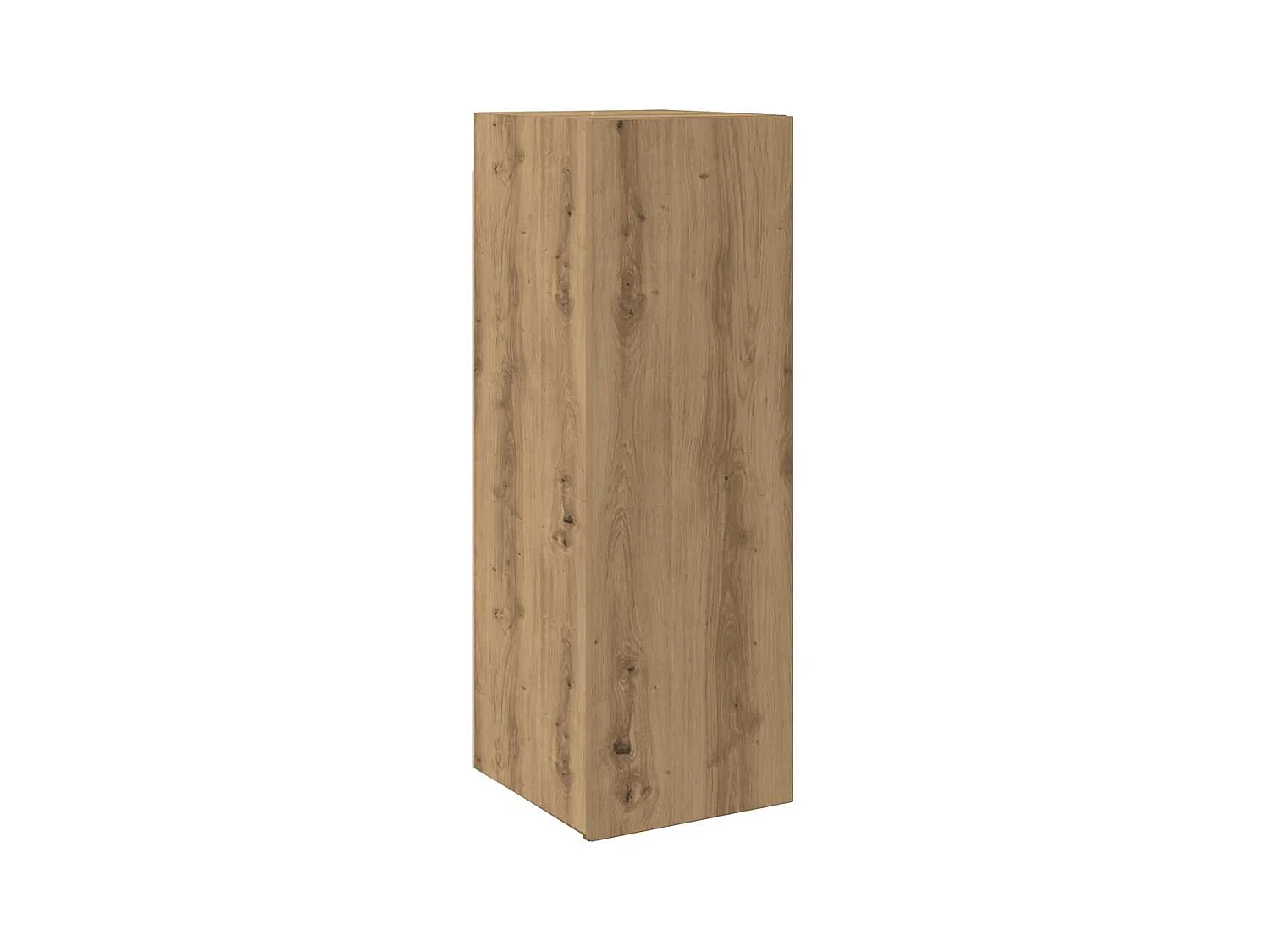 Meuble TV chêne artisanal 30,5x30x90 cm bois d'ingénierie