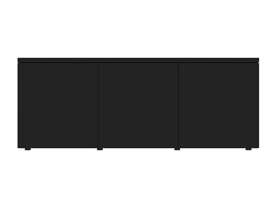 Mueble de TV negro 80x34x30 cm Madera de ingeniería