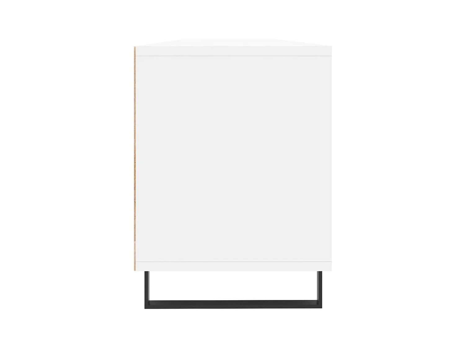 Meuble TV blanc 150x30x44,5 cm bois d'ingénierie