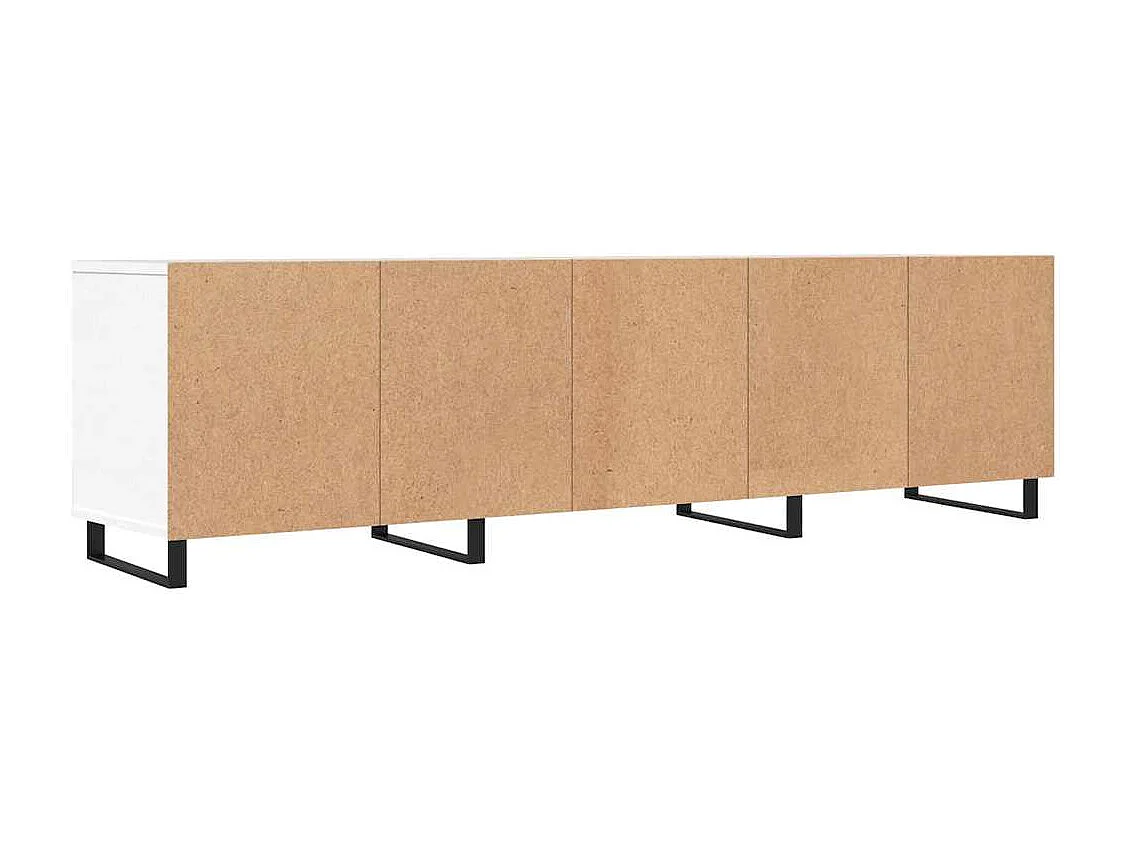 Mobile TV bianco 150x30x44,5 cm in legno ingegnerizzato