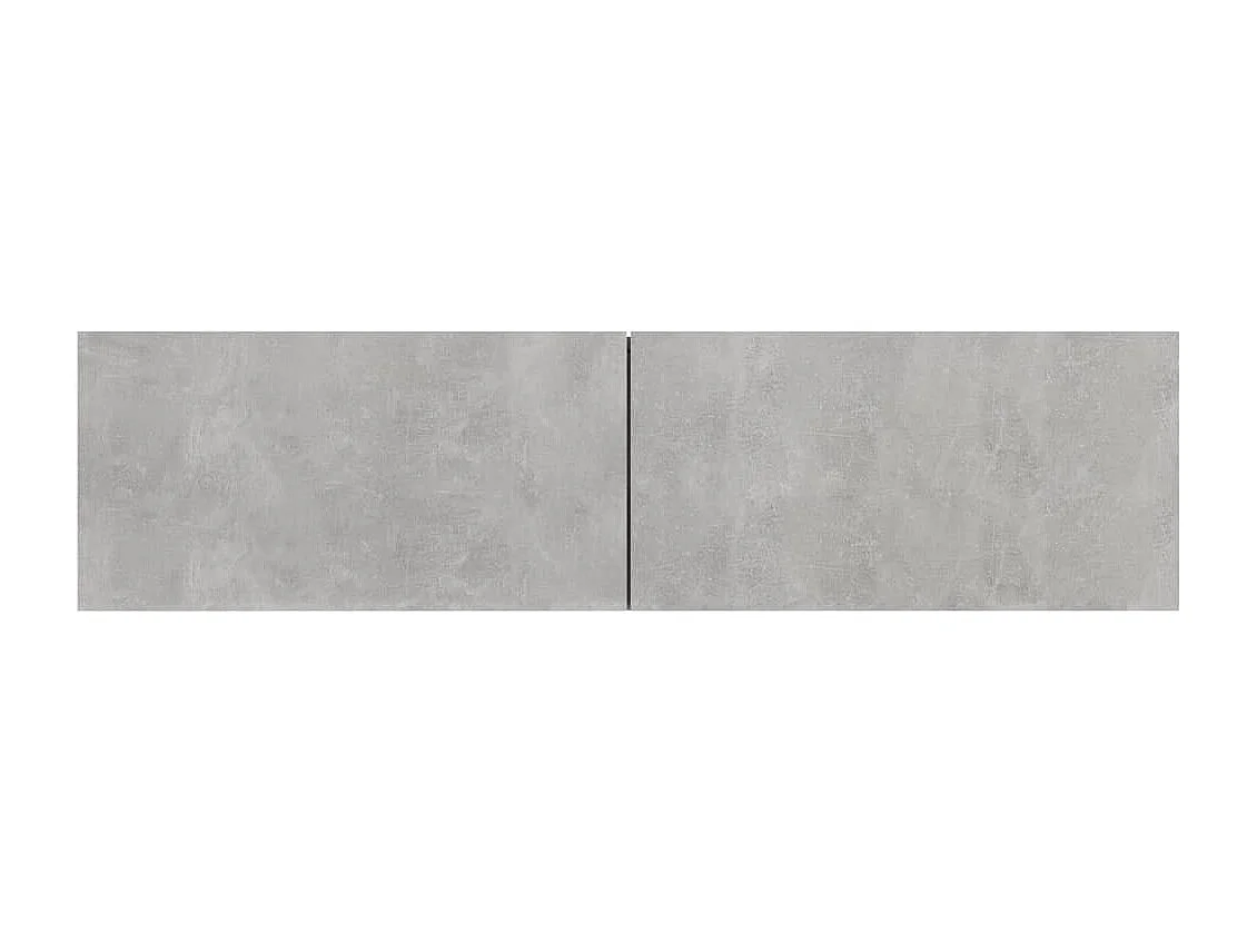 Meuble TV Gris béton 120x30x30 cm Bois d’ingénierie