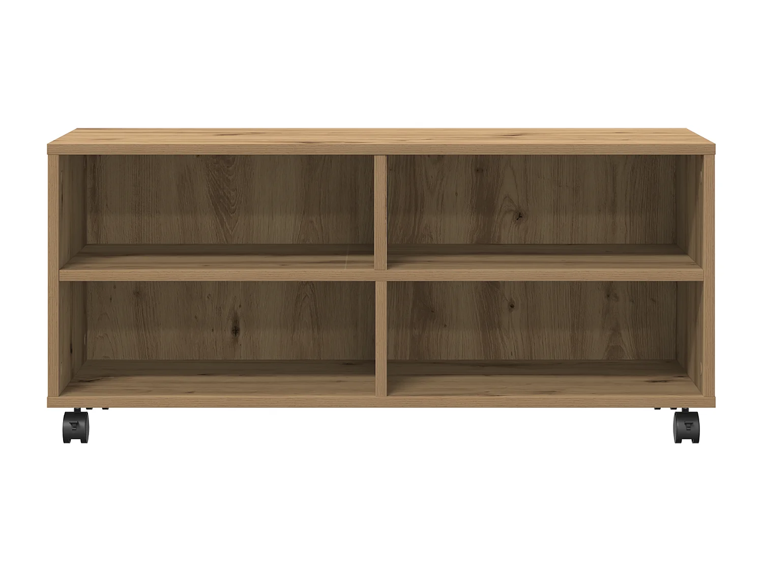 90x35x35 cm Artisan eiken tv-kast in bewerkt hout