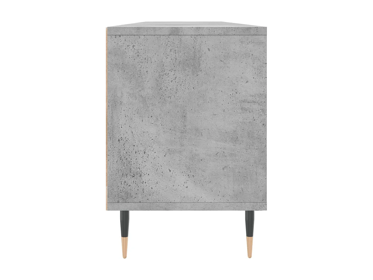 Meuble TV gris béton 150x30x44,5 cm bois d'ingénierie