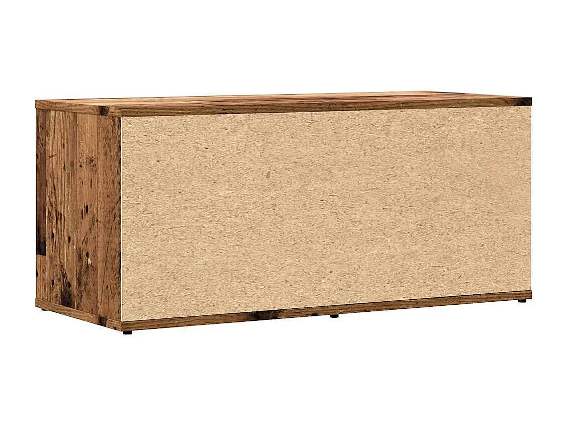 Meuble TV vieux bois 80x34x35,5 cm bois d'ingénierie