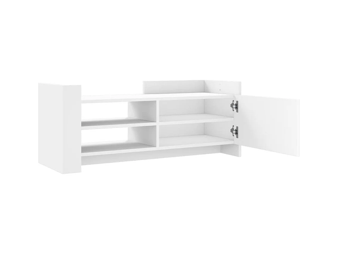 Meuble TV Blanc 100x35x40 cm Bois d'ingénierie