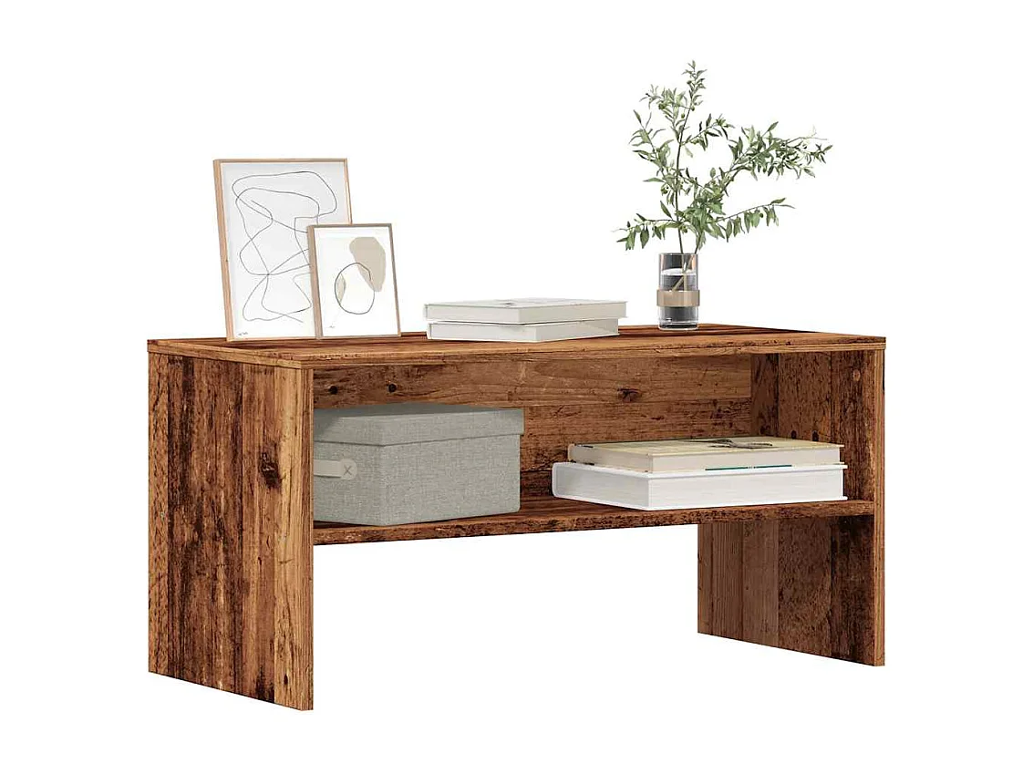 Meuble TV vieux bois 80x40x40 cm bois d'ingénierie