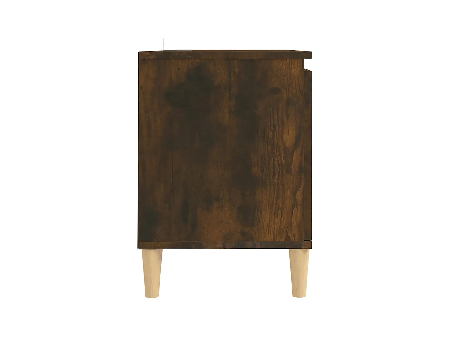 TV-Schrank mit Massivholzbeinen Geräucherte Eiche 103,5x35x50 cm