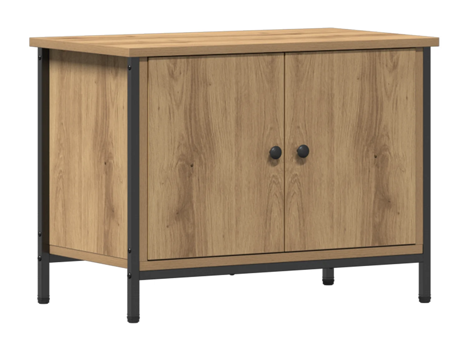 Meuble TV Chêne artisanal Panneau de particules 60 x 35 x 45 cm