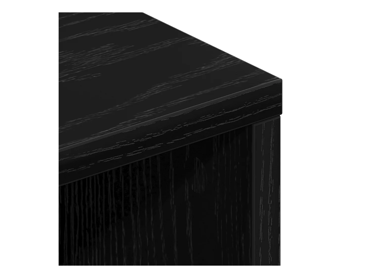 Meuble TV Chêne Noir 150x30x44,5 cm Bois reconstitué