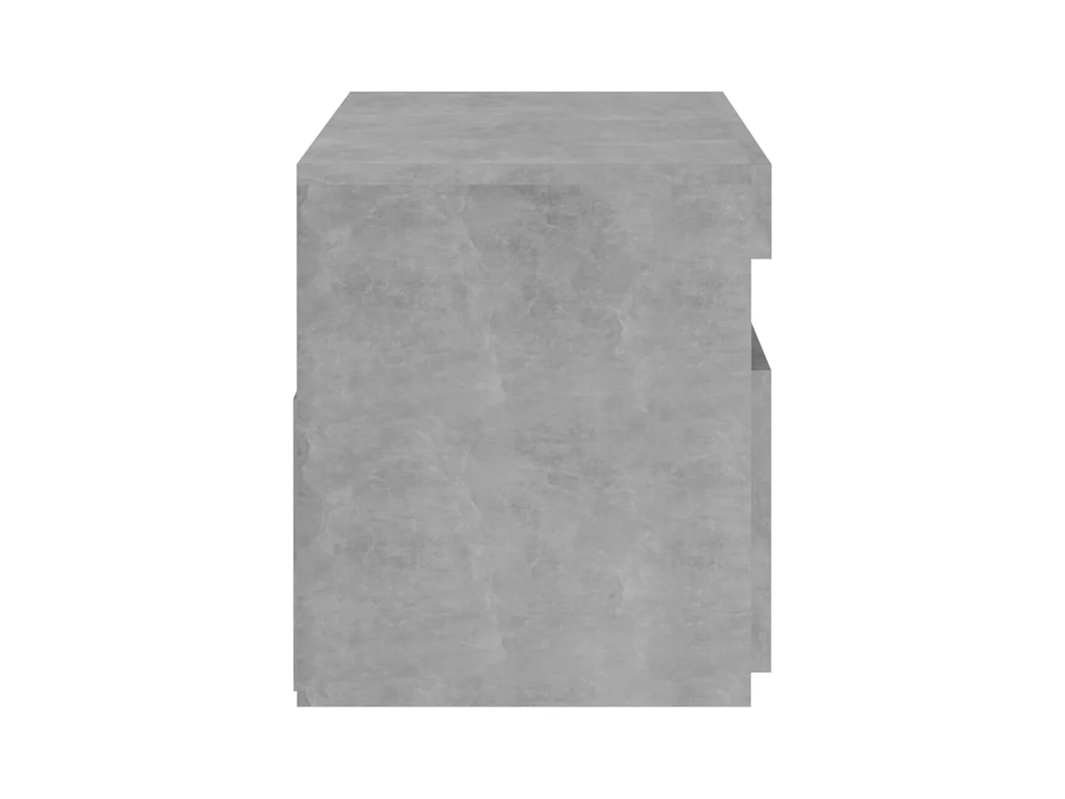 Mobile TV con luci LED Grigio cemento 75x35x40 cm