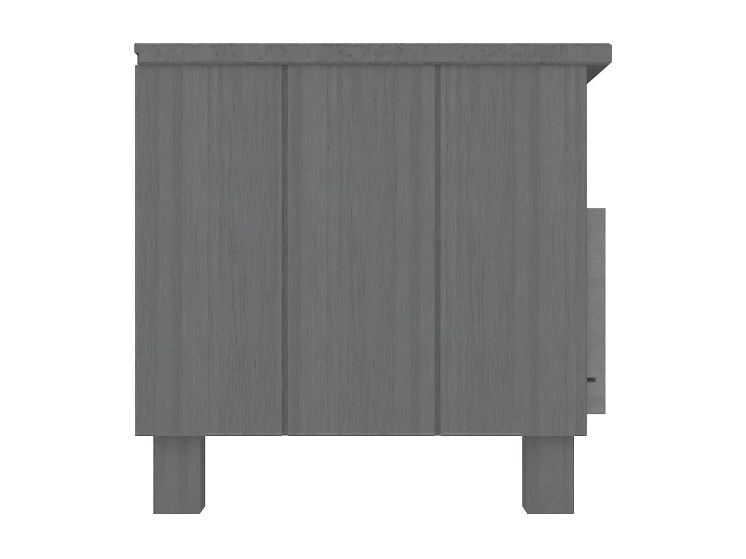 Meuble TV  Gris foncé 106x40x40 cm Bois massif de pin