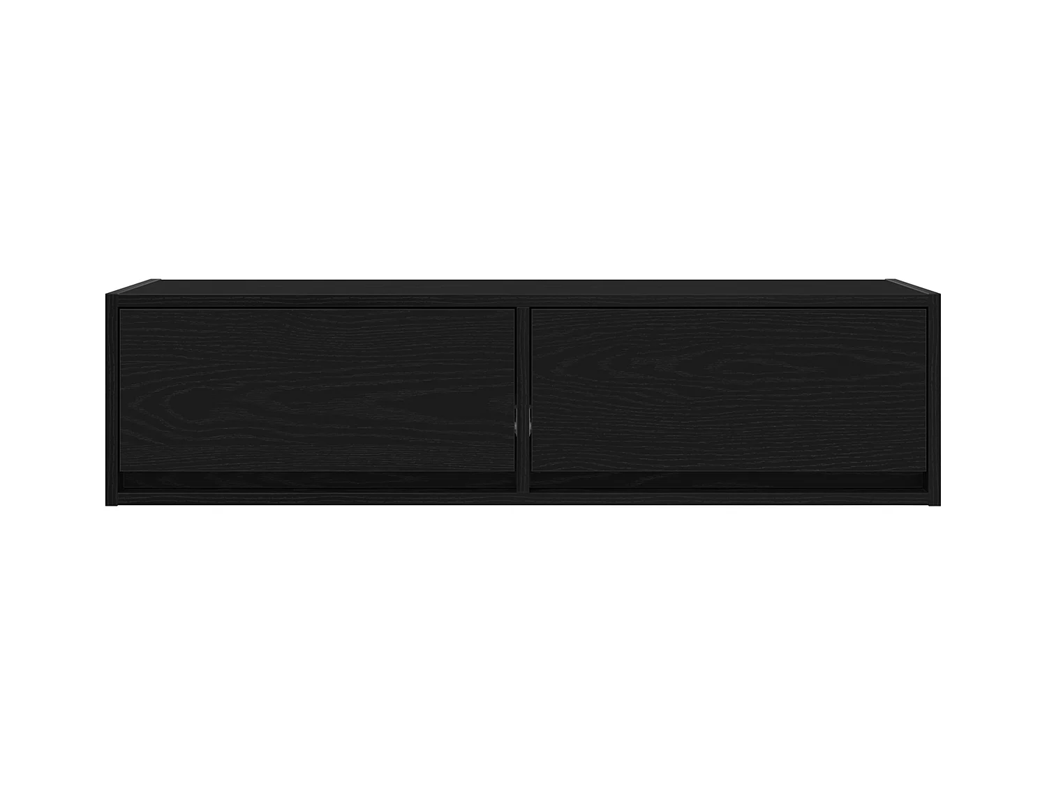 Meuble TV Noir Chêne 100x31x25,5 cm Bois d'ingénierie