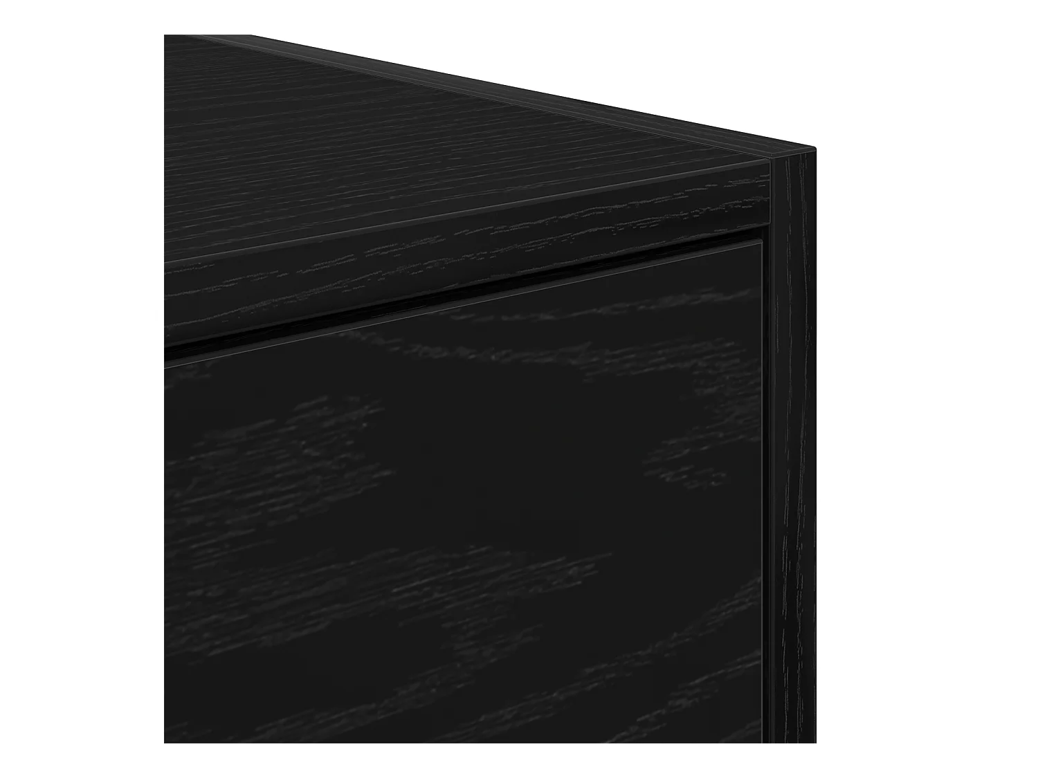 Meuble TV Noir Chêne 100x31x25,5 cm Bois d'ingénierie