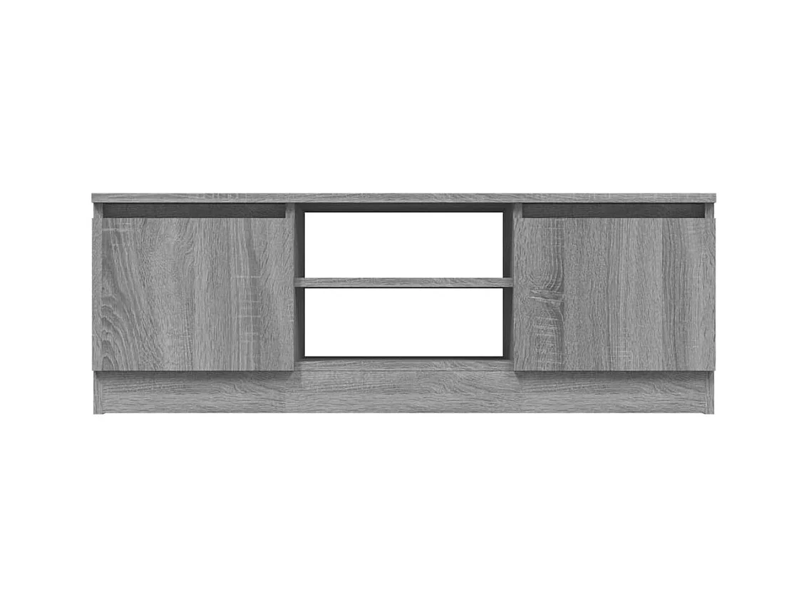 Meuble TV avec porte Sonoma gris 102x30x36 cm