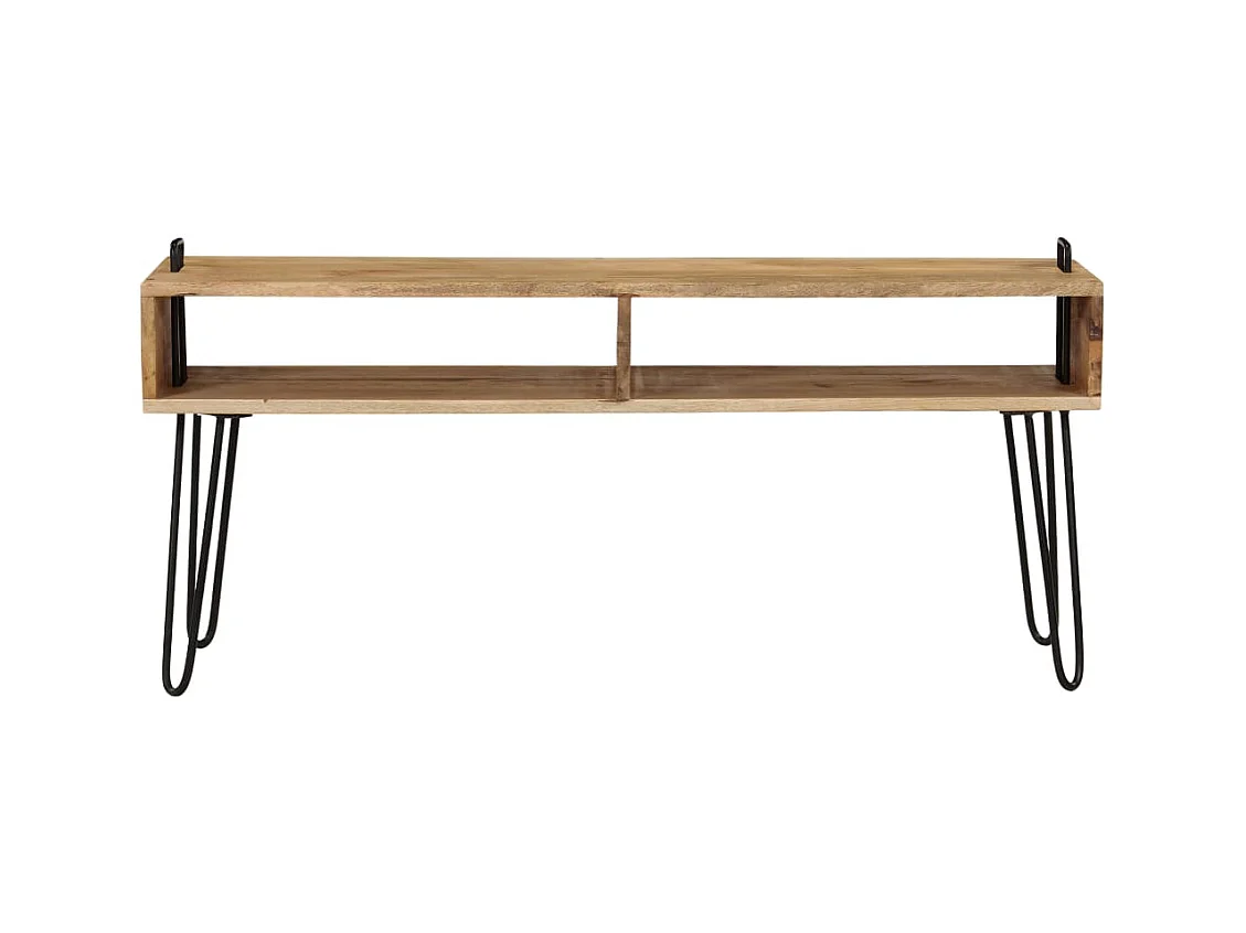 Meuble TV Bois de manguier massif 110 x 35 x 45 cm