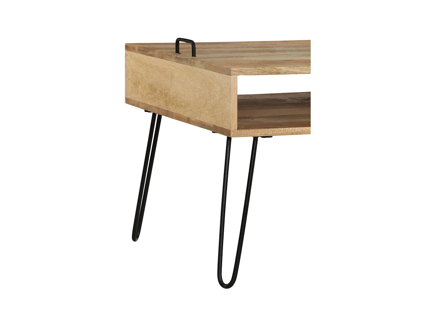 Meuble TV Bois de manguier massif 110 x 35 x 45 cm