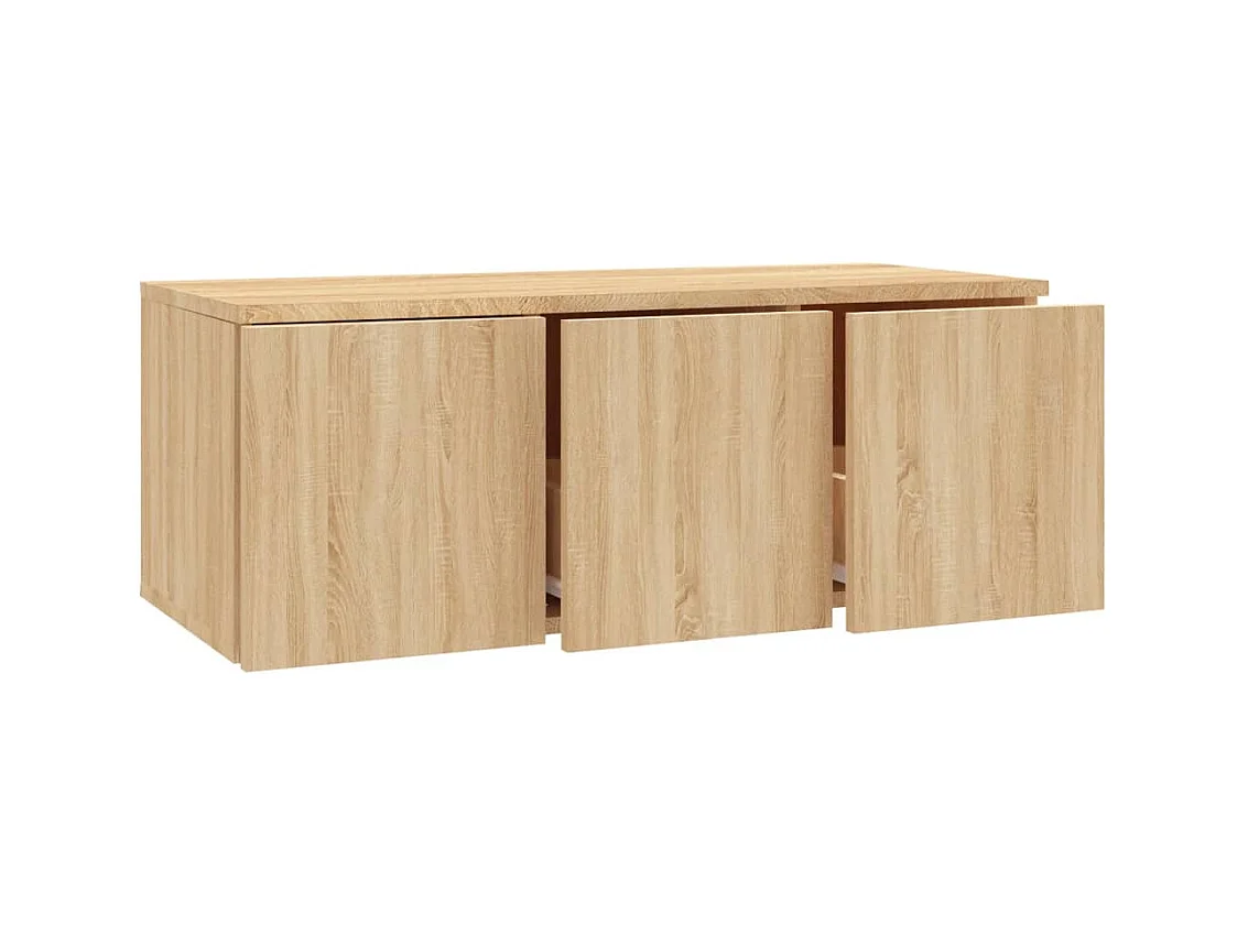 Meuble TV Chêne sonoma 80x34x30 cm Bois d'ingénierie