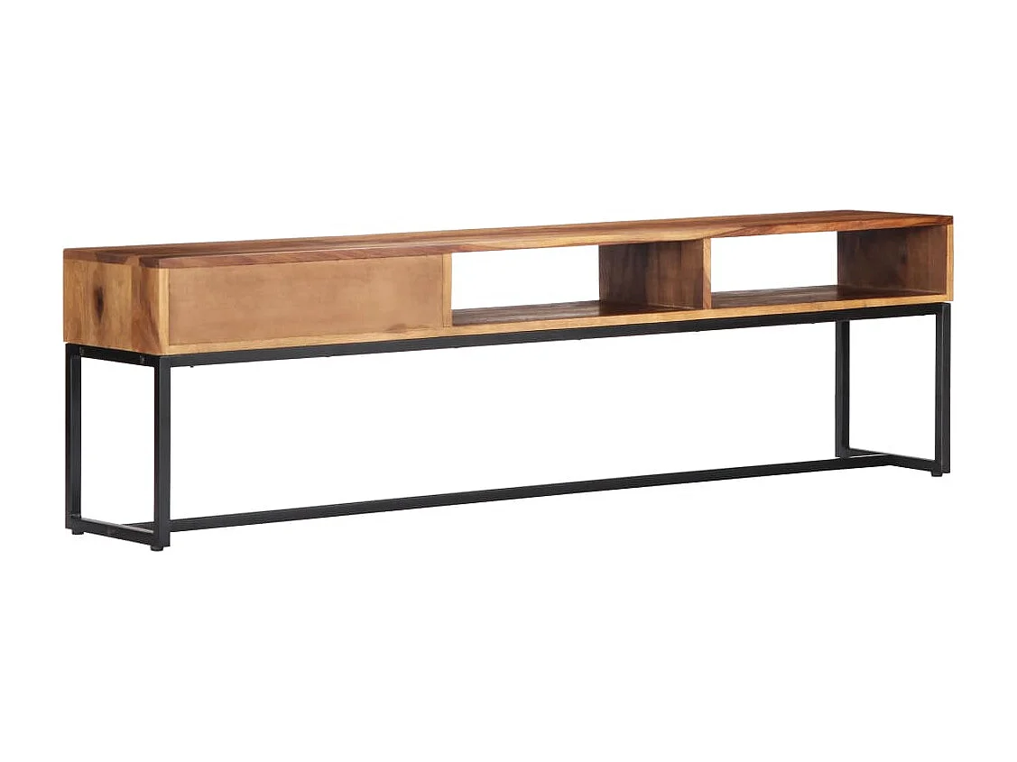 Meuble TV 160x30x45 cm Bois de Sesham massif