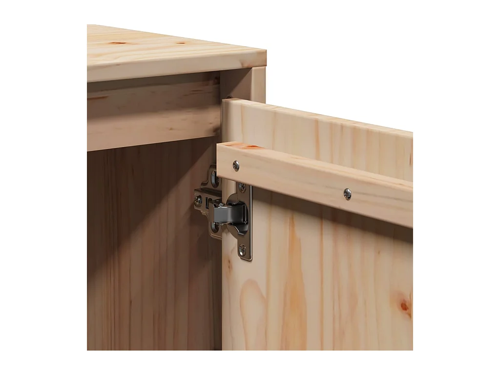 Meuble TV 110,5x35x44 cm Bois de pin massif