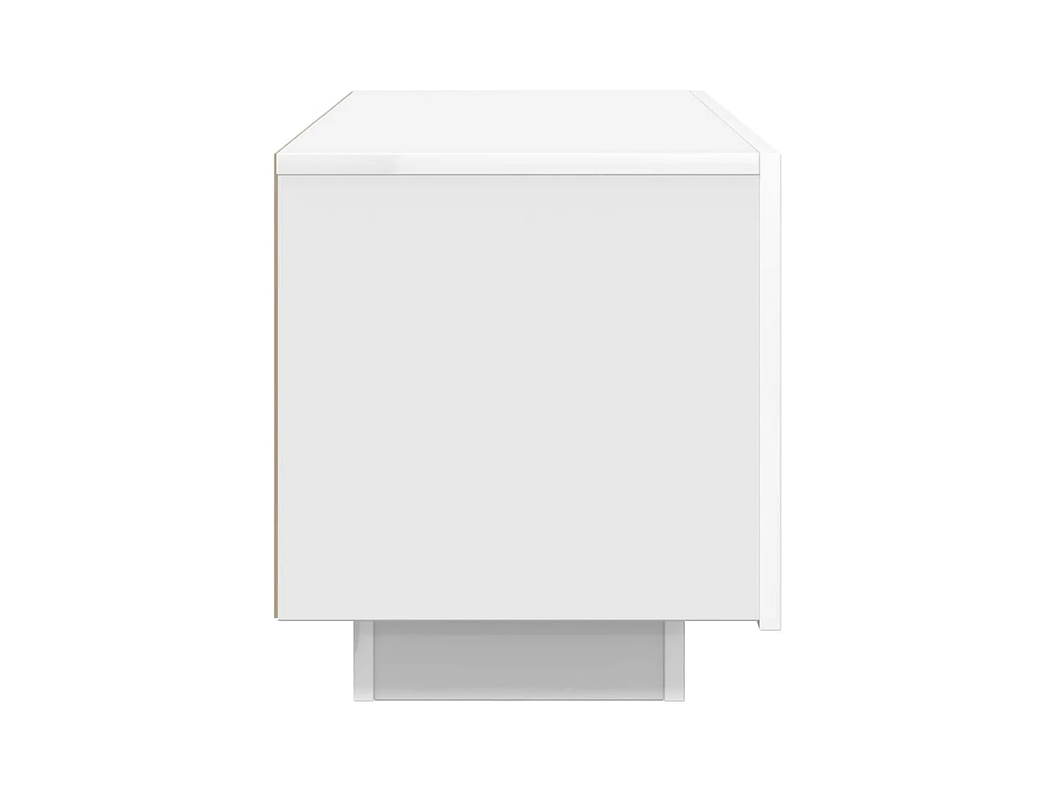 Meuble TV Blanc 100x35x40 cm Aggloméré