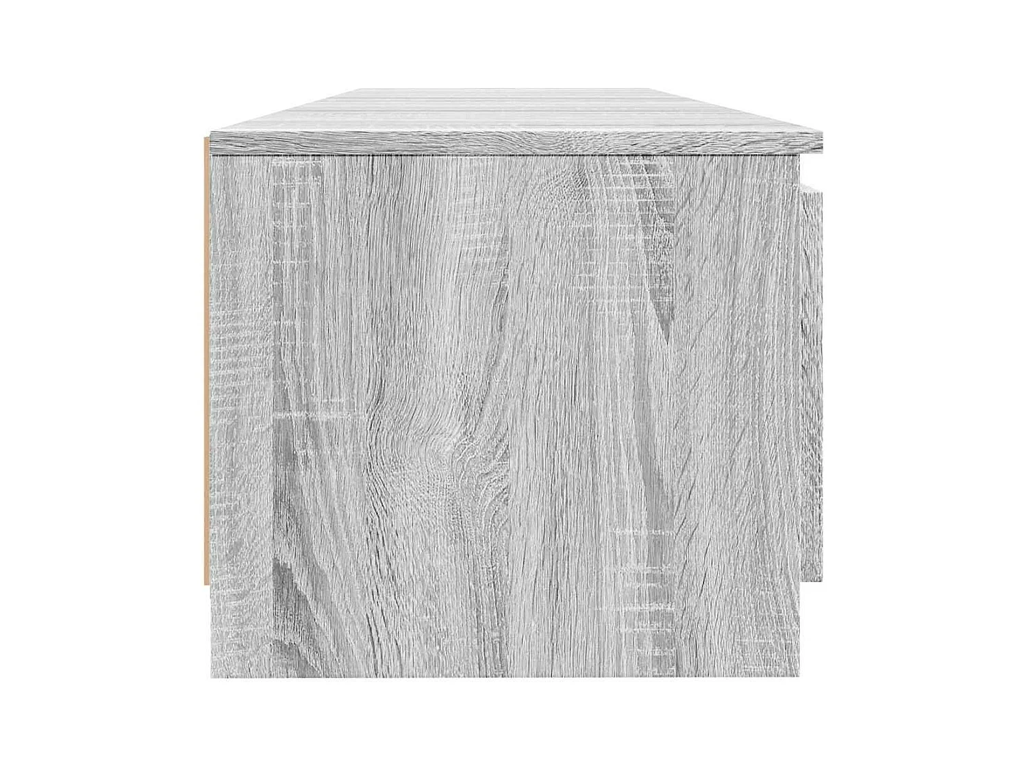 Meuble TV avec lumières LED Sonoma gris 140x40x36 cm