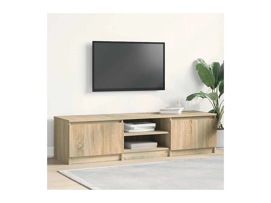 Meuble TV Chêne sonoma 140x40x35,5 cm Bois d'ingénierie