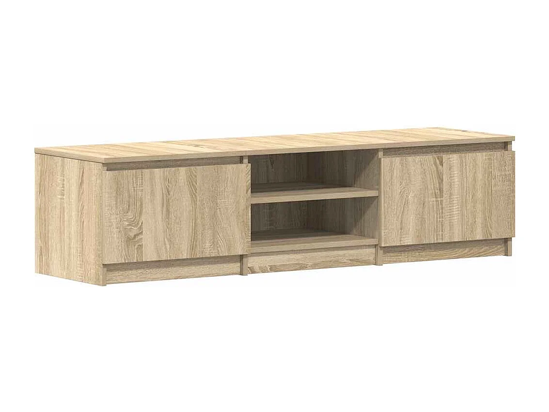 Mueble de TV de roble Sonoma 140x40x35,5 cm Madera de ingeniería