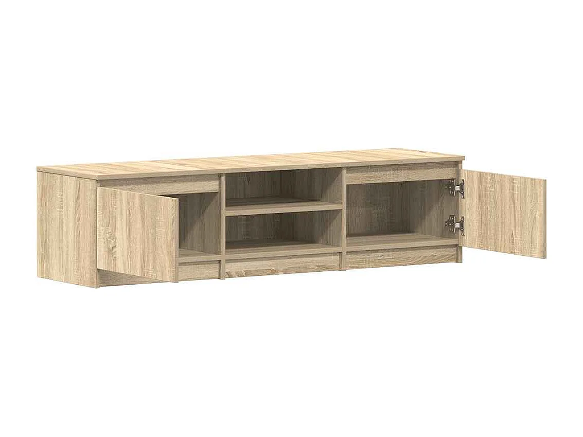 Mueble de TV de roble Sonoma 140x40x35,5 cm Madera de ingeniería