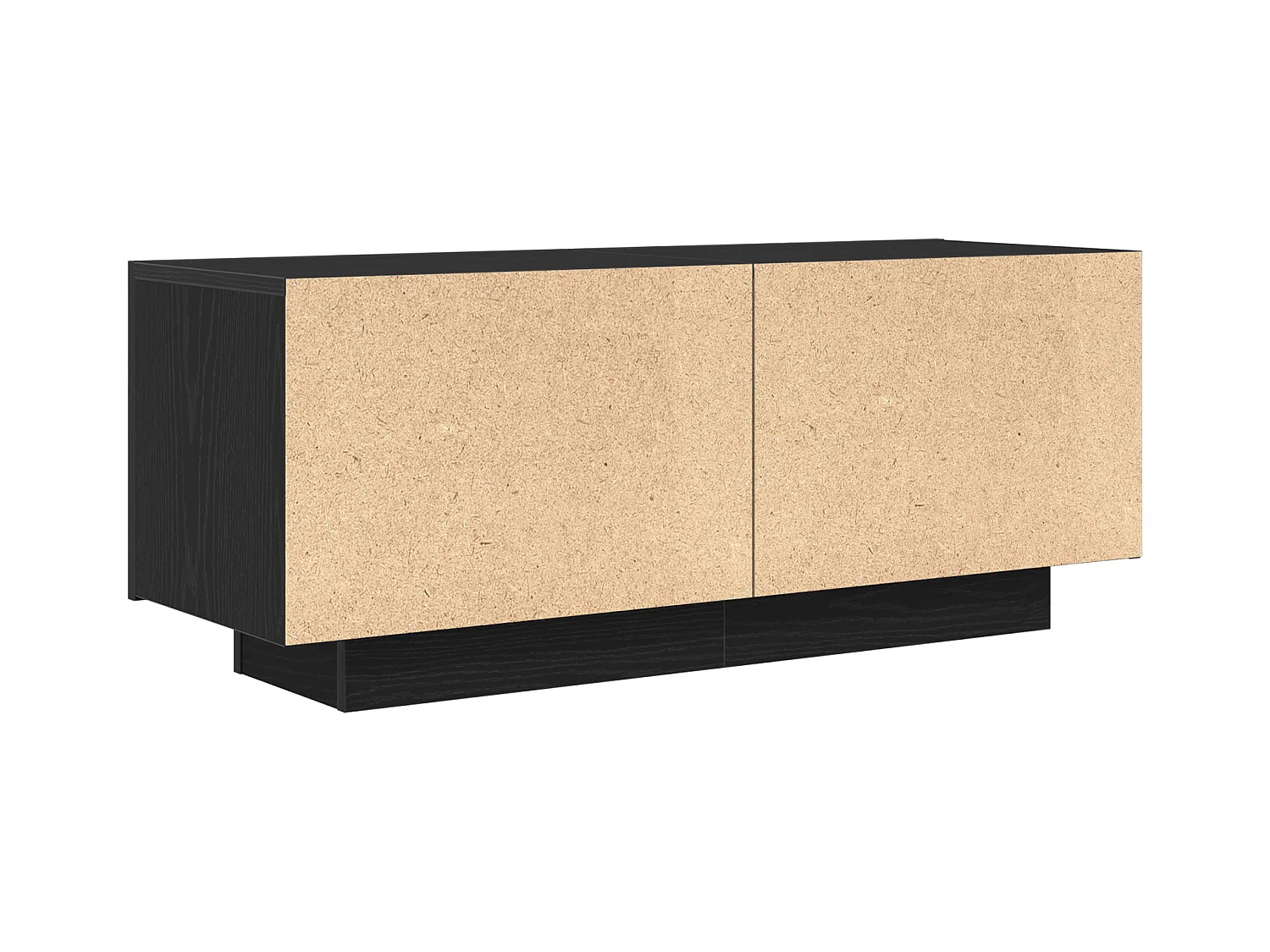 Meuble TV Chêne Noir 100x35x40 cm En bois d'ingénierie