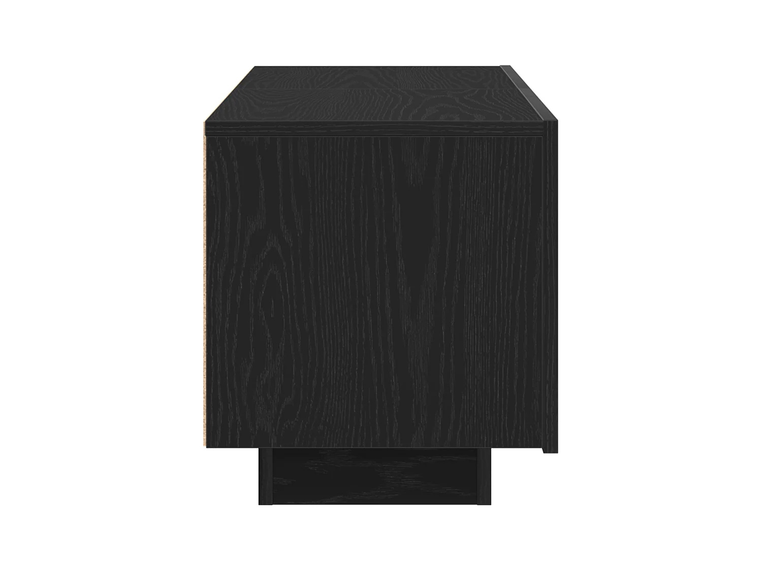 Meuble TV Chêne Noir 100x35x40 cm En bois d'ingénierie