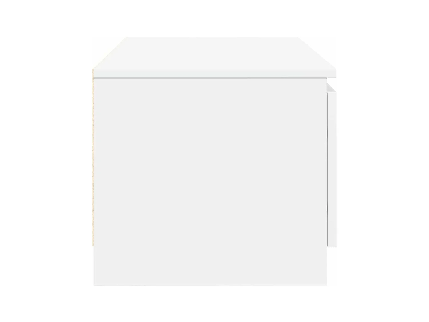 Meuble TV Blanc 140x40x35,5 cm Bois d'ingénierie