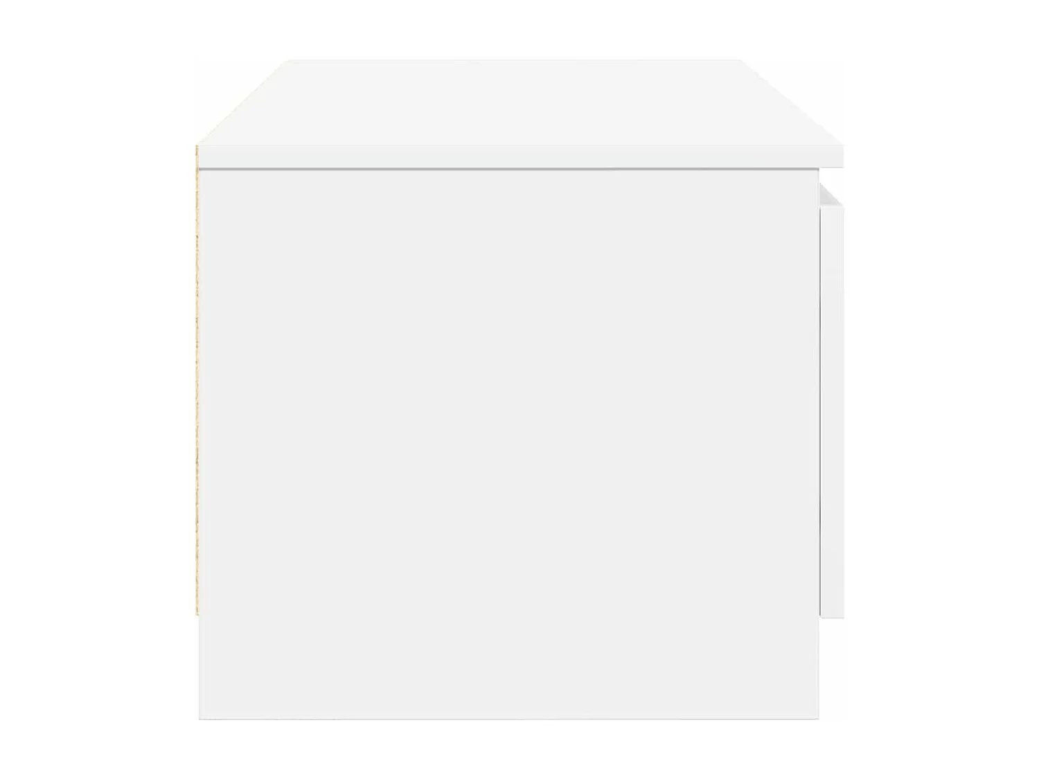 Weißer TV-Schrank 140x40x35,5 cm Holzwerkstoff