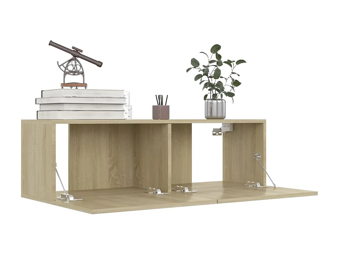 Mobile TV in rovere Sonoma 100x30x30 cm in legno ingegnerizzato