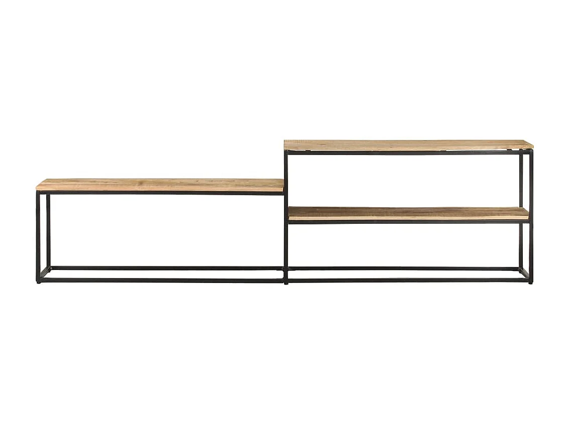 Meuble TV 180x30x50 cm Bois de manguier brut