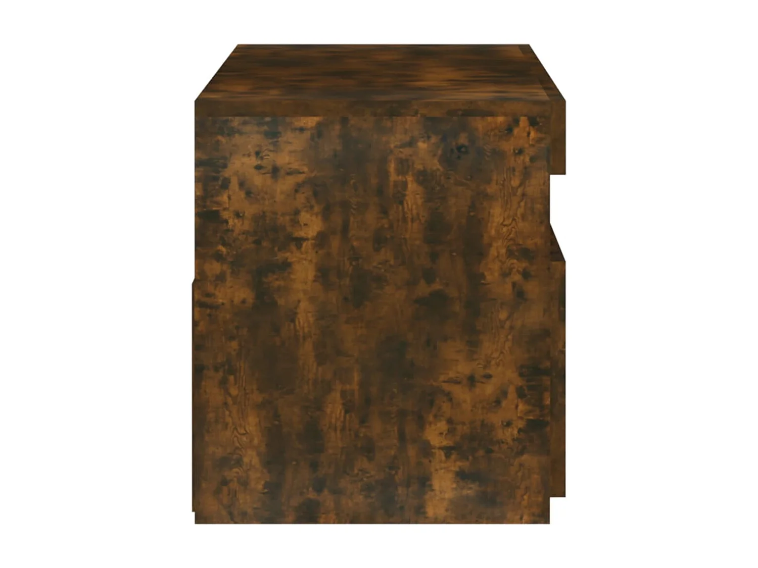 Meuble TV avec lumières LED Chêne fumé 75x35x40 cm