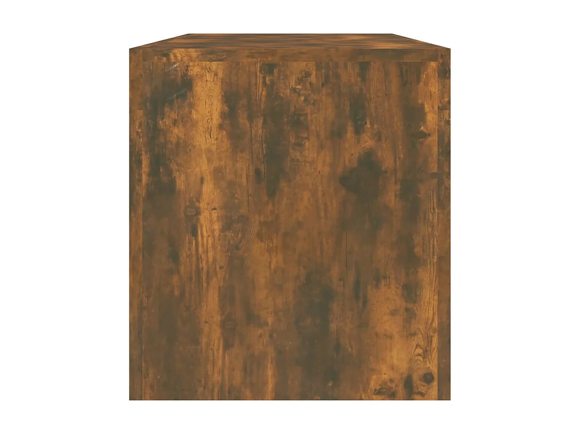 Mueble de TV con luces LED Roble ahumado 140x36,5x40 cm