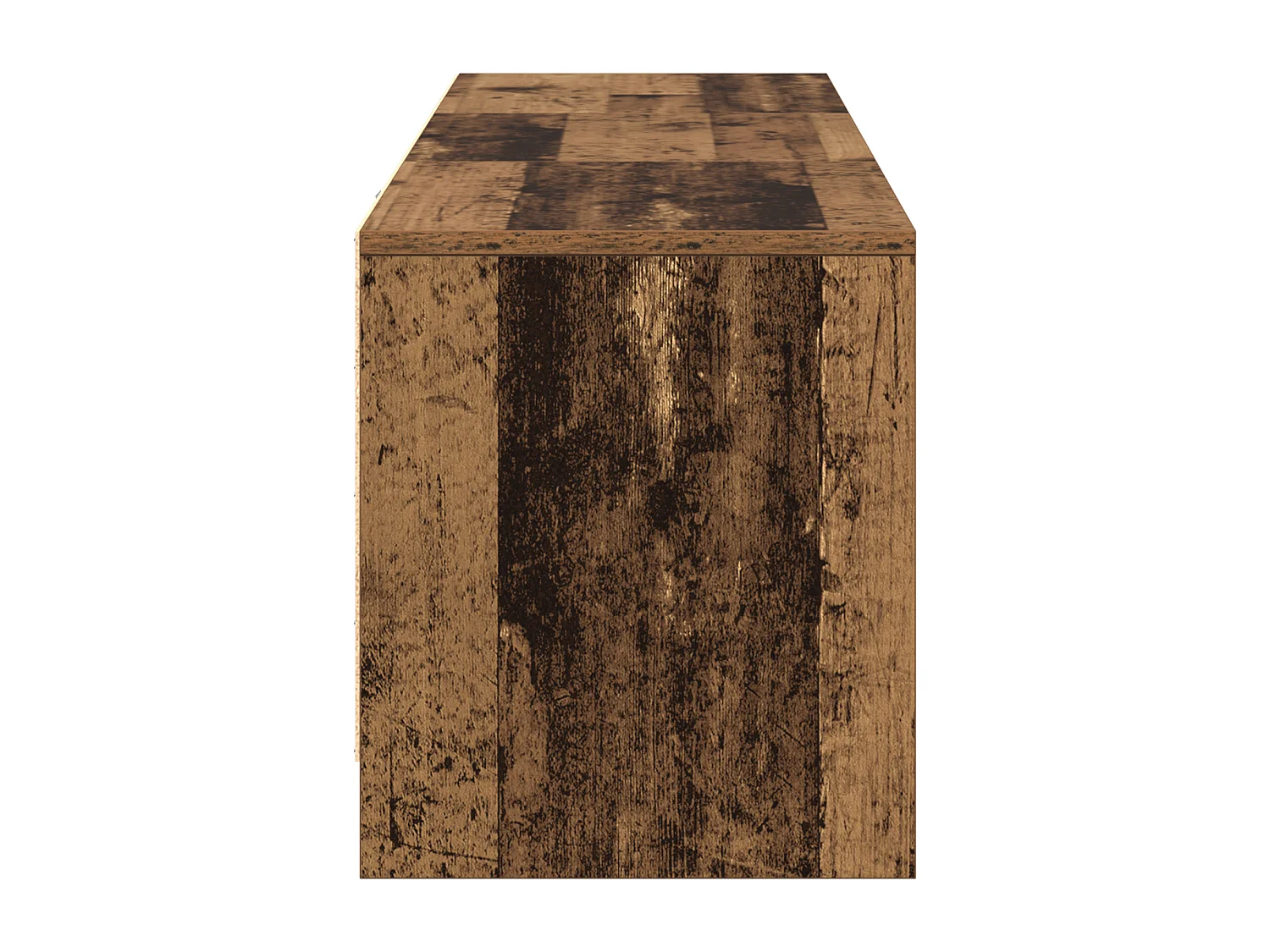 Mueble TV con LED Madera Envejecida 140x34x40 cm Madera reconstituida