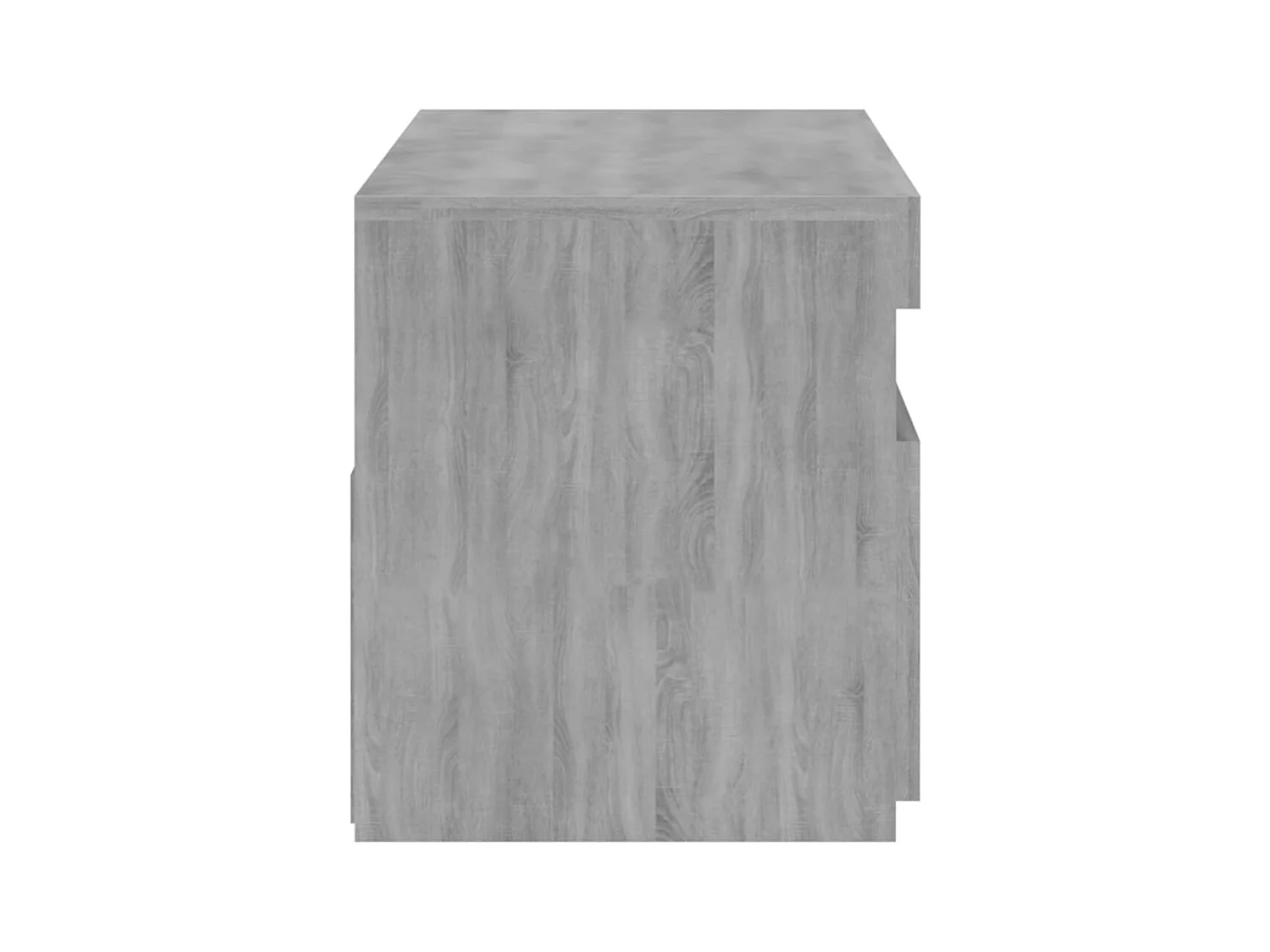 Mobile TV grigio Sonoma con luci LED 75x35x40 cm