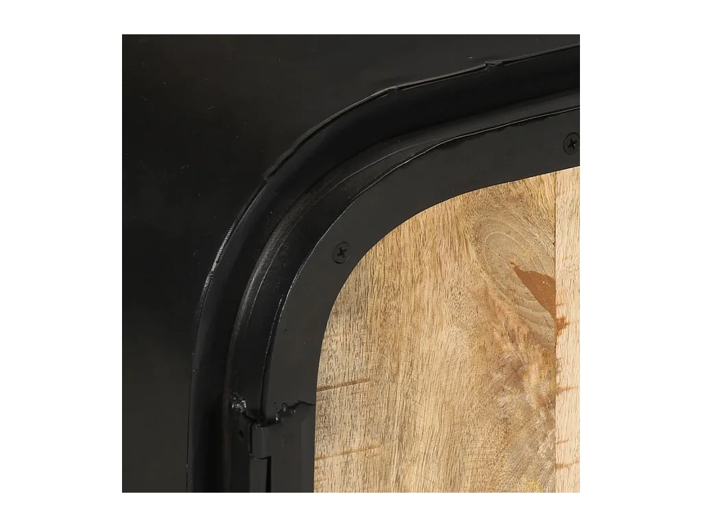 Meuble TV 110x30x45 cm Bois de manguier brut