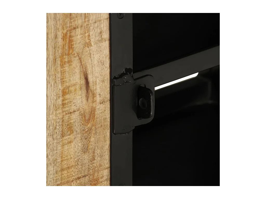 Meuble TV 110x30x45 cm Bois de manguier brut