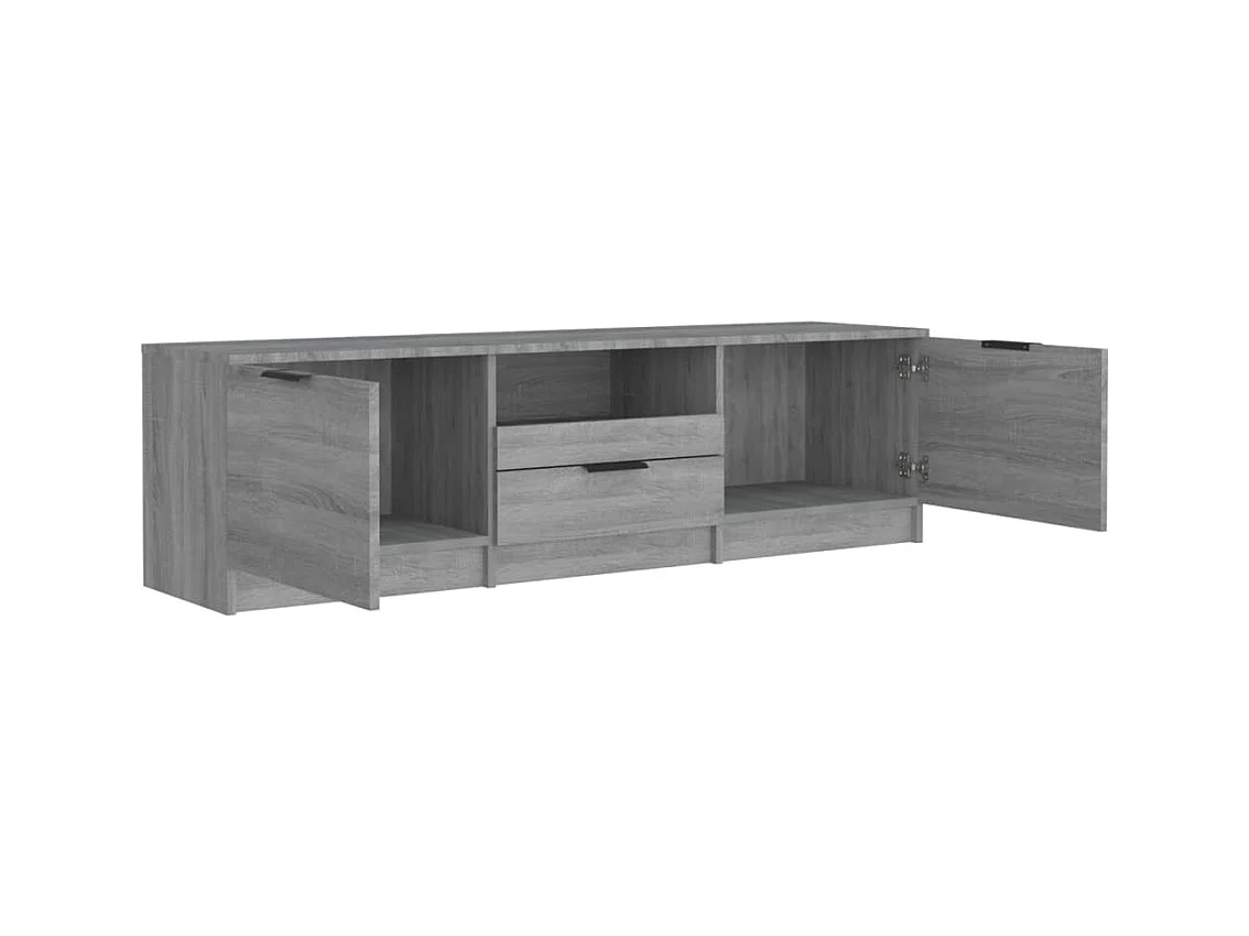 Meuble TV Sonoma gris 140x35x40 cm Bois d'ingénierie
