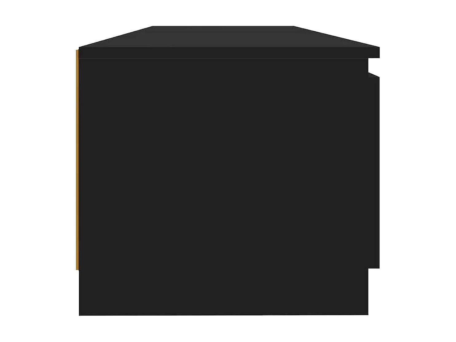 Mueble de TV con luces LED negro 140x40x36 cm