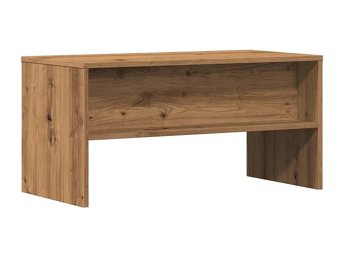 Meuble TV chêne artisanal 80x40x40 cm bois d'ingénierie