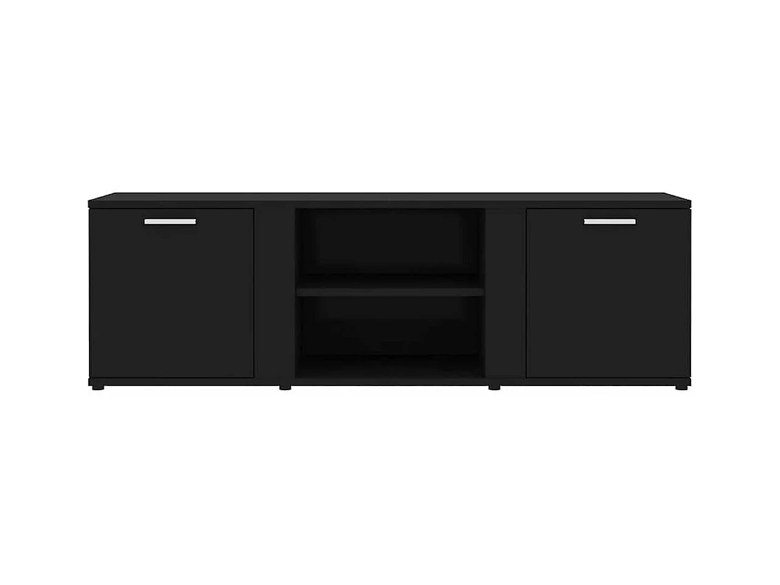 Meuble TV Noir 120x34x37 cm Bois d’ingénierie