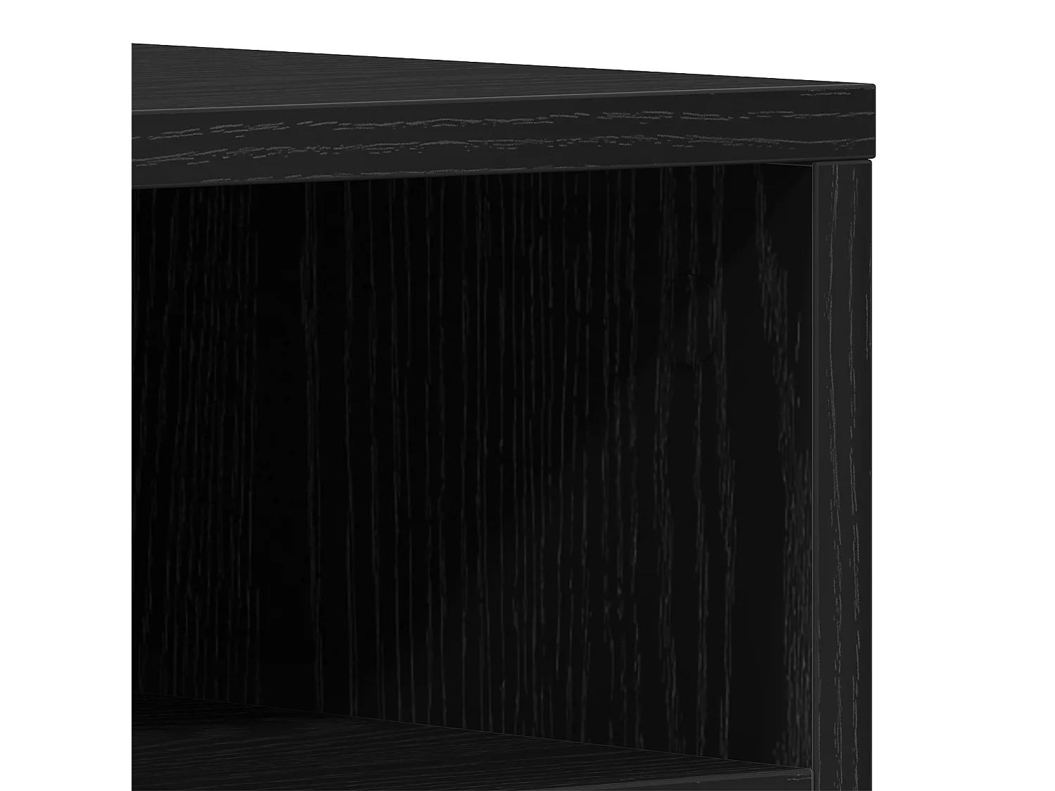 Meuble TV Noir 150x30x44,5 cm en bois d'ingénierie