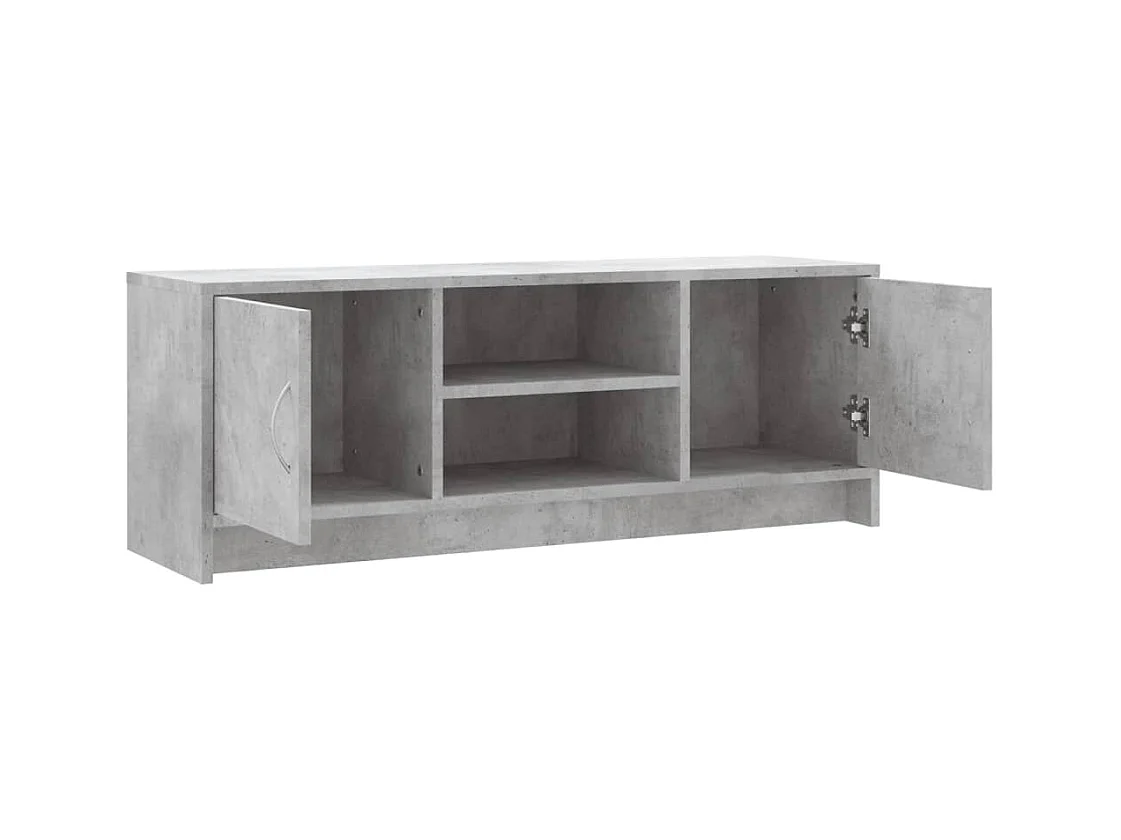 Mueble de TV gris hormigón 102x30x37,5 cm madera de ingeniería