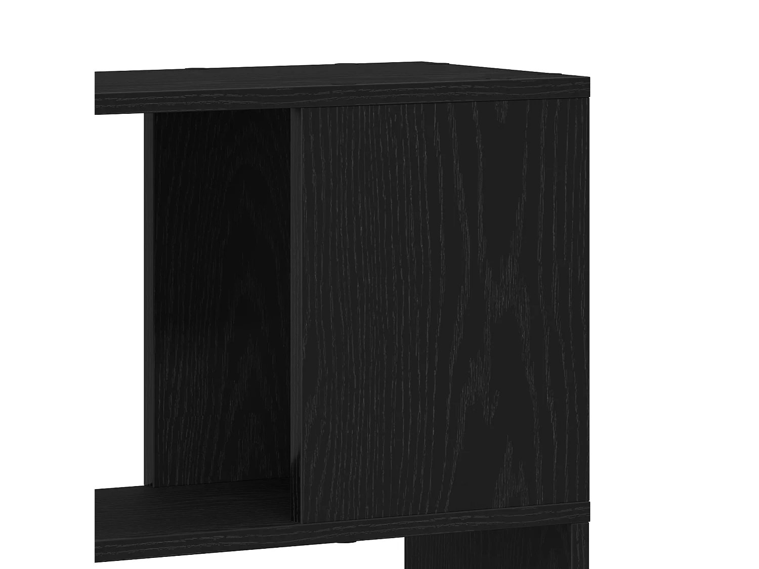 Estantería de roble negro 80x24x186 cm en madera de ingeniería