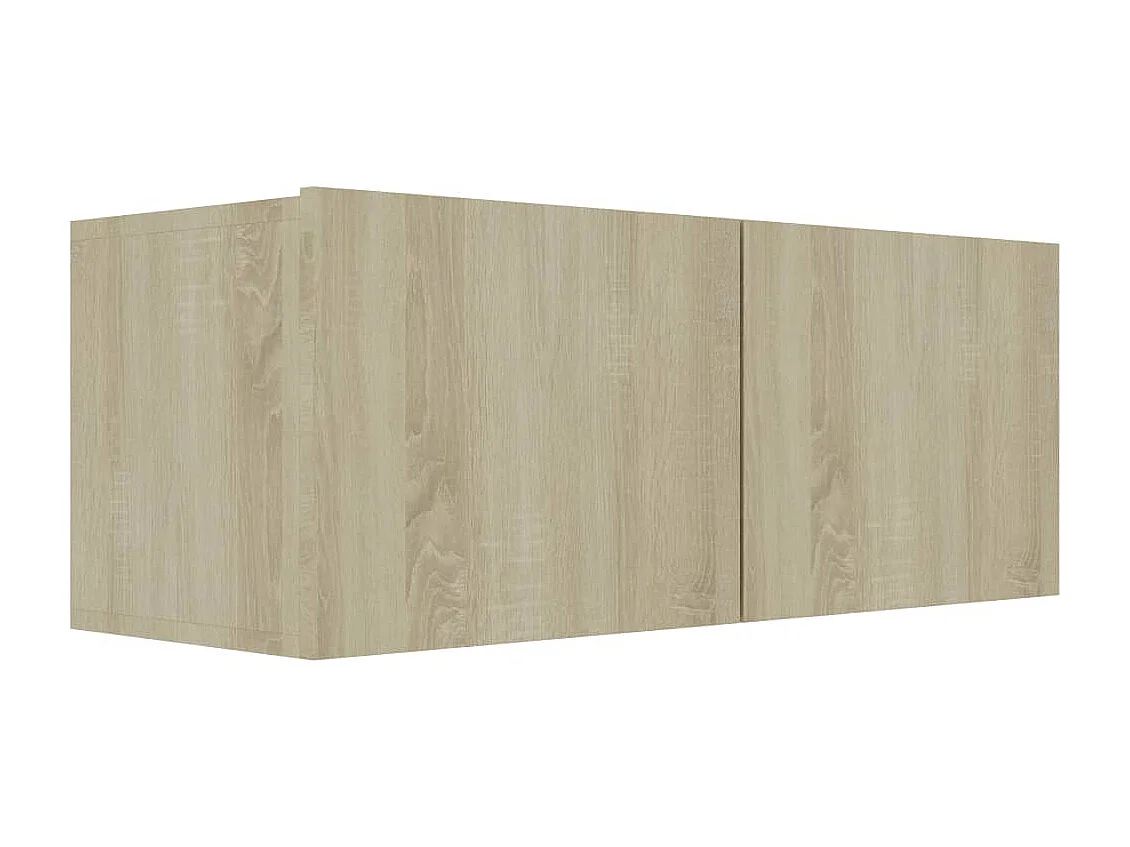 TV-Ständer aus Sonoma-Eiche, 80 x 30 x 30 cm, Holzwerkstoff