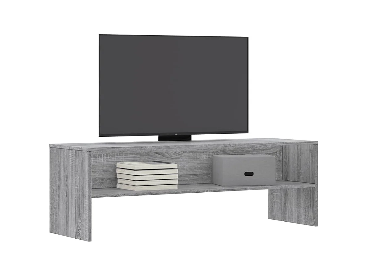 Meuble TV sonoma gris 120x40x40 cm bois d'ingénierie